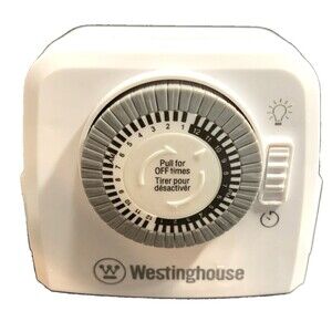 Westinghouse 24-Hour Mechanical Timer Indoor Polarized Outlet 2 Outlets